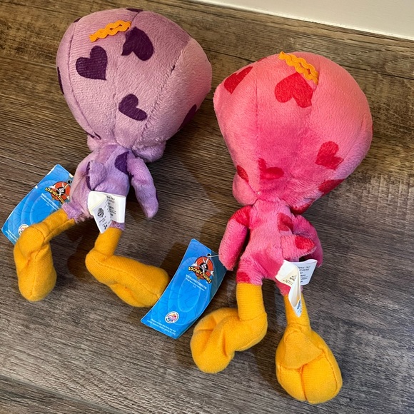 Lot of 2 NWT NANCO Looney Tunes Heart Tweety Mini Plush - Picture 5 of 9